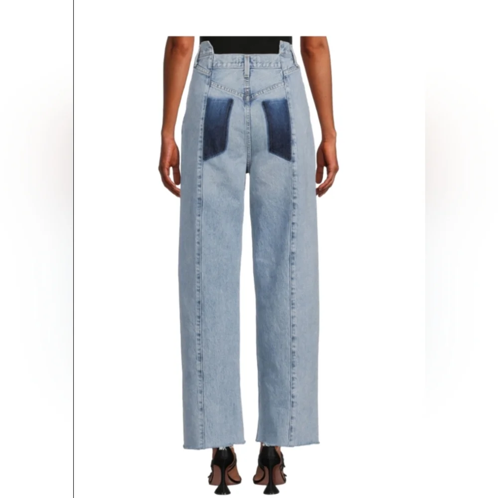 SOLD - AGOLDE PIECED ANGLED JEANS - Picture 3 of 16